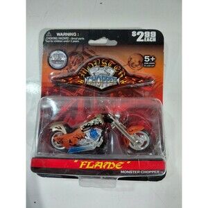 NIP Monster Chopper 1:31 Die Cast "Flairde" Custom Hot Rod Motorcycle Bike